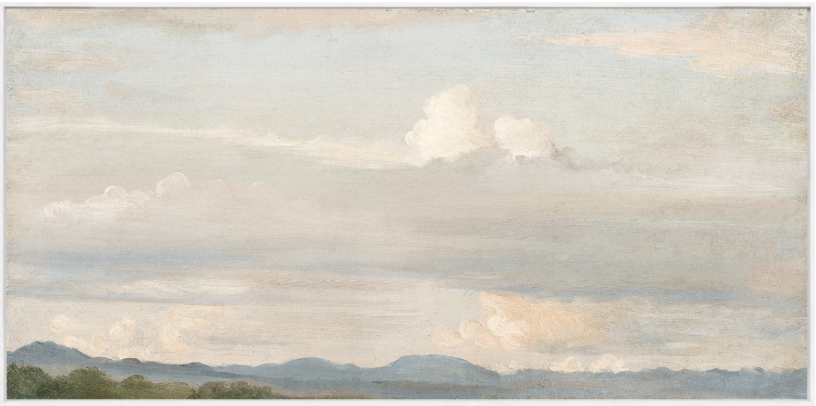 Cloud Study with Distant Mountains