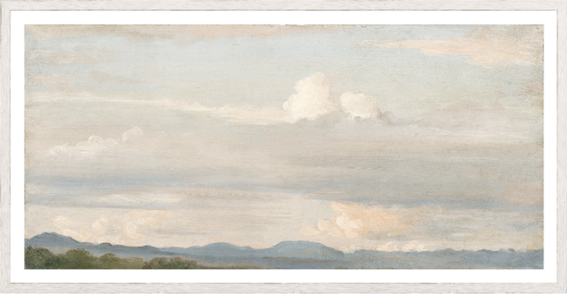 Cloud Study with Distant Mountains