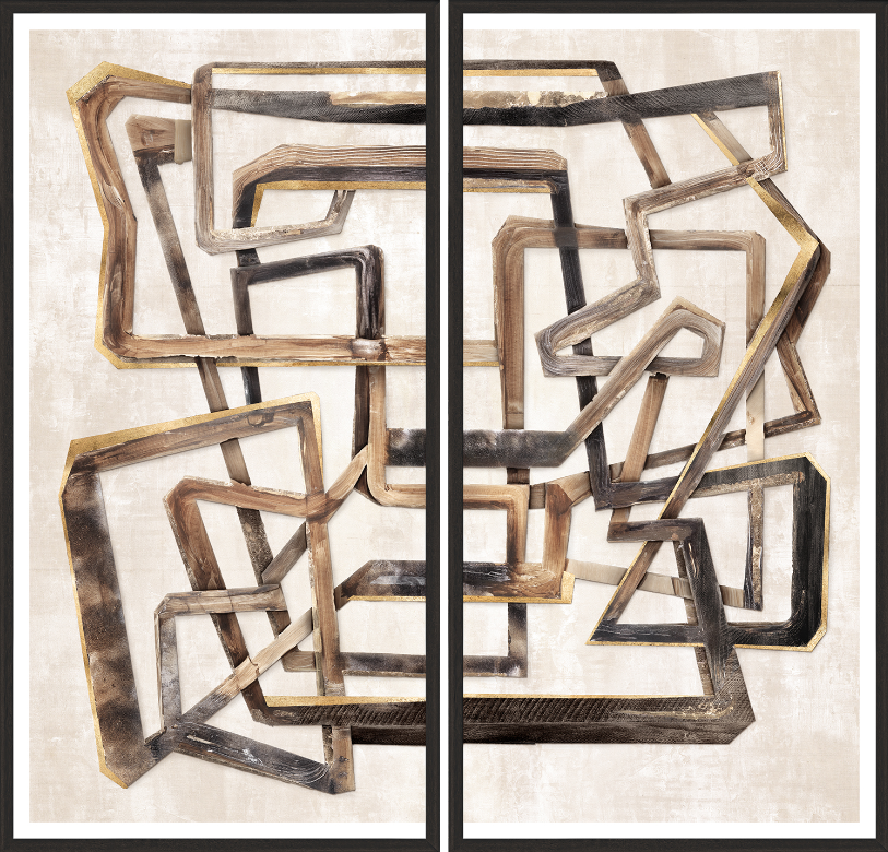 Lath Maze Diptych