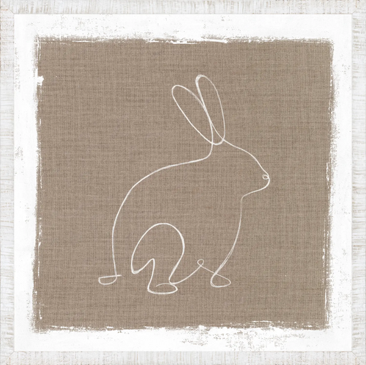 Cottage - One Line Rabbit Profile