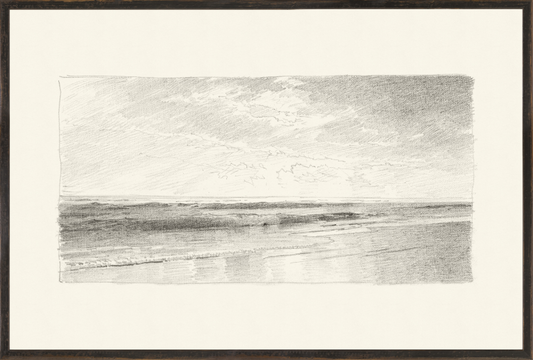 Richards - Folio, Graphite Seascape III - 1870