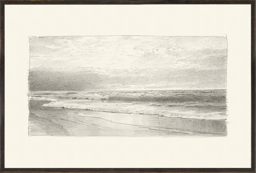 Richards - Folio, Graphite Seascape II - 1870