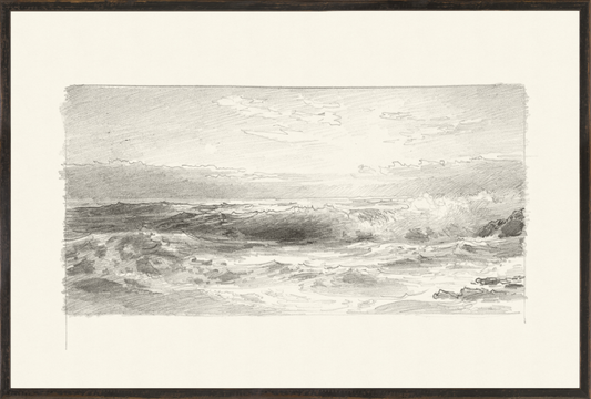Richards - Folio, Graphite Seascape I - 1870