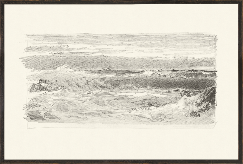 Richards - Folio, Graphite Seascape VI - 1870