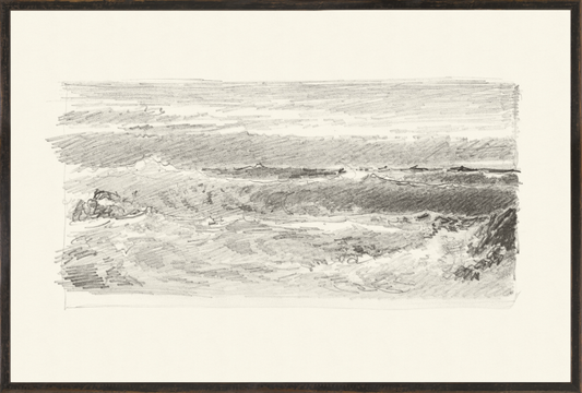 Richards - Folio, Graphite Seascape VI - 1870